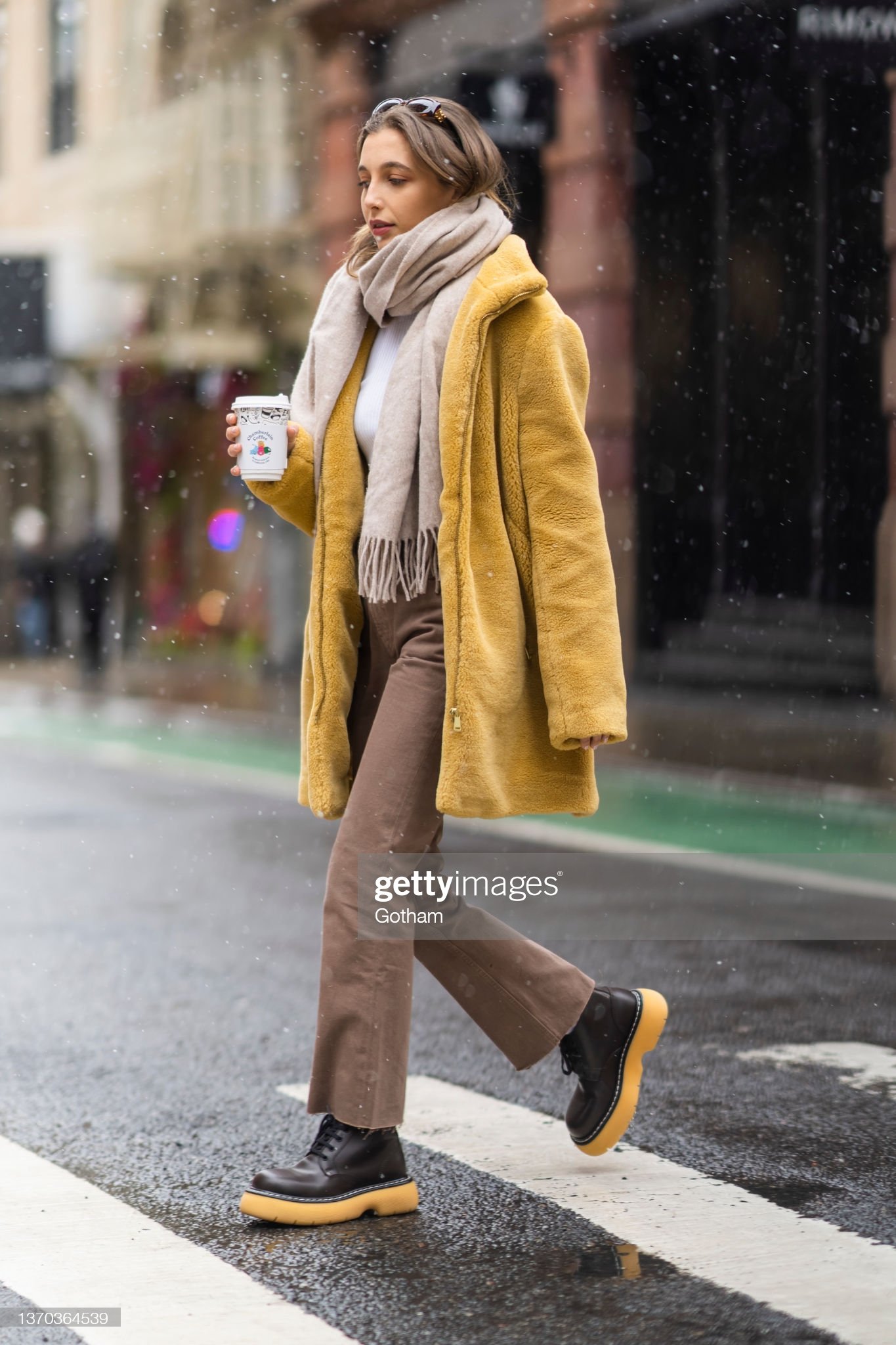 Emma Chamberlain seen wearing yellow dress, red cowboy boots, bag News  Photo - Getty Images