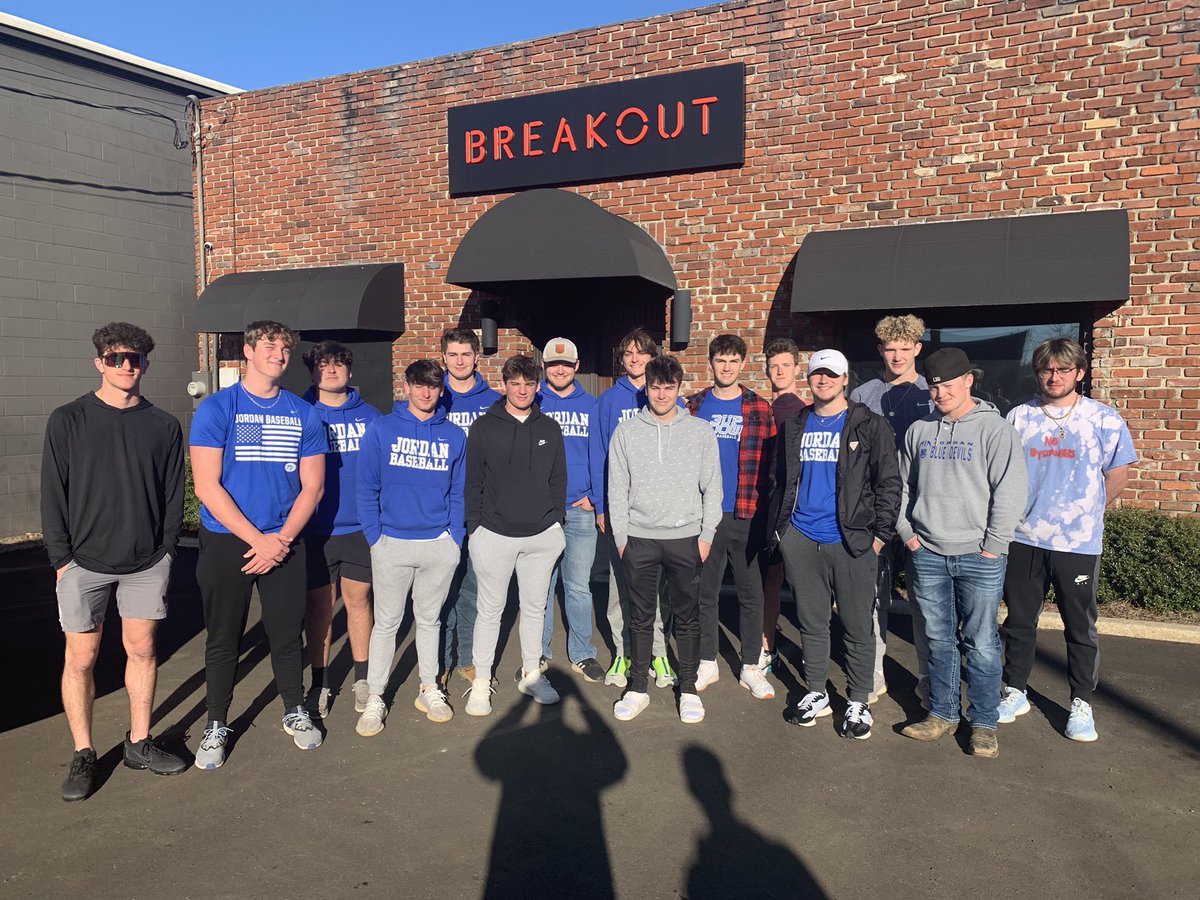 MJHSBaseball's tweet photo. MJHS Varsity Baseball Team Building today!

Had a great time this afternoon at Breakout Games - Birmingham.  All three teams successfully escaped their rooms.  We open next Friday, ready to see these you men on the field.  #RJR https://t.co/TE2LQsEooU