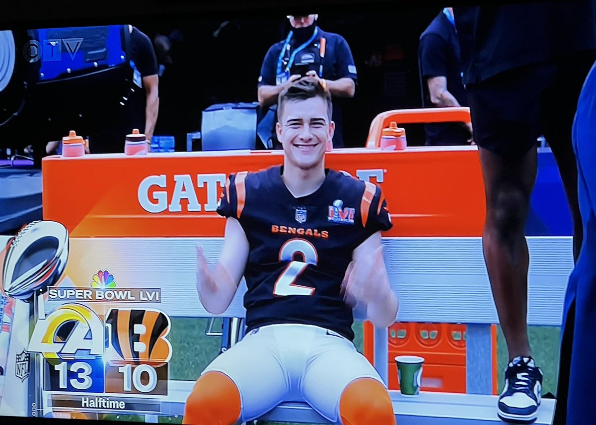 Weesesports's tweet photo. Money McPherson watched the entire Halftime Show?

Kid is a LEGEND. 

#SuperBowl https://t.co/hehqEAyIYI