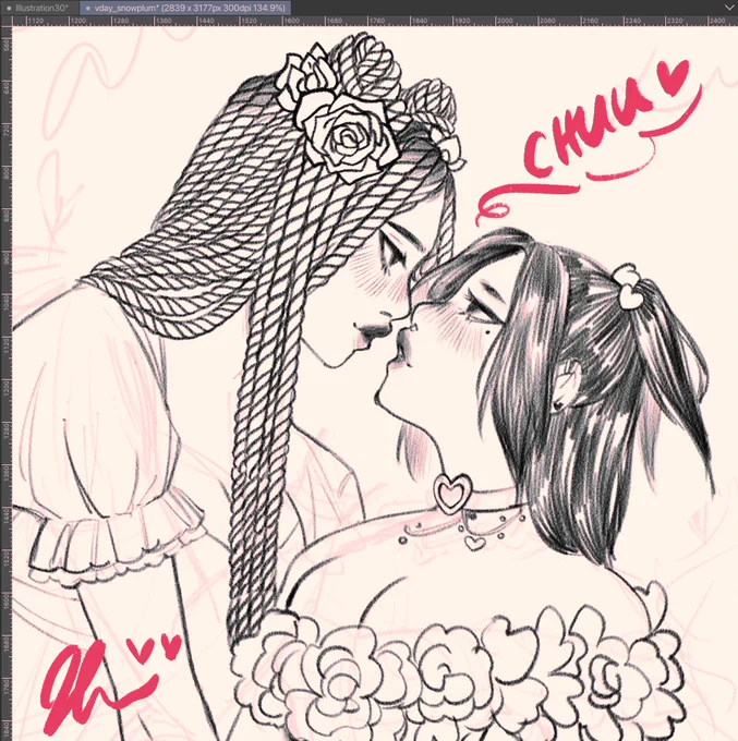 snowplum wip 🐰💕🦊 
