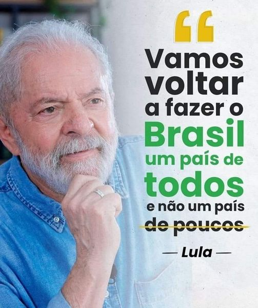 CelioMouraTO's tweet photo. [#FalaPresidente O Brasil vai voltar a ser um país de todos ] Basta de ser um país de poucos. Nosso povo quer voltar a ter pleno emprego, comida na mesa, saúde, educação e amplo desenvolvimento social!
Vai, Lula✊🏾⭐🎉
Quem apoia essa  ideia💡, deixe seu #LulaLá!

#equipe https://t.co/d5v8p1W8S3