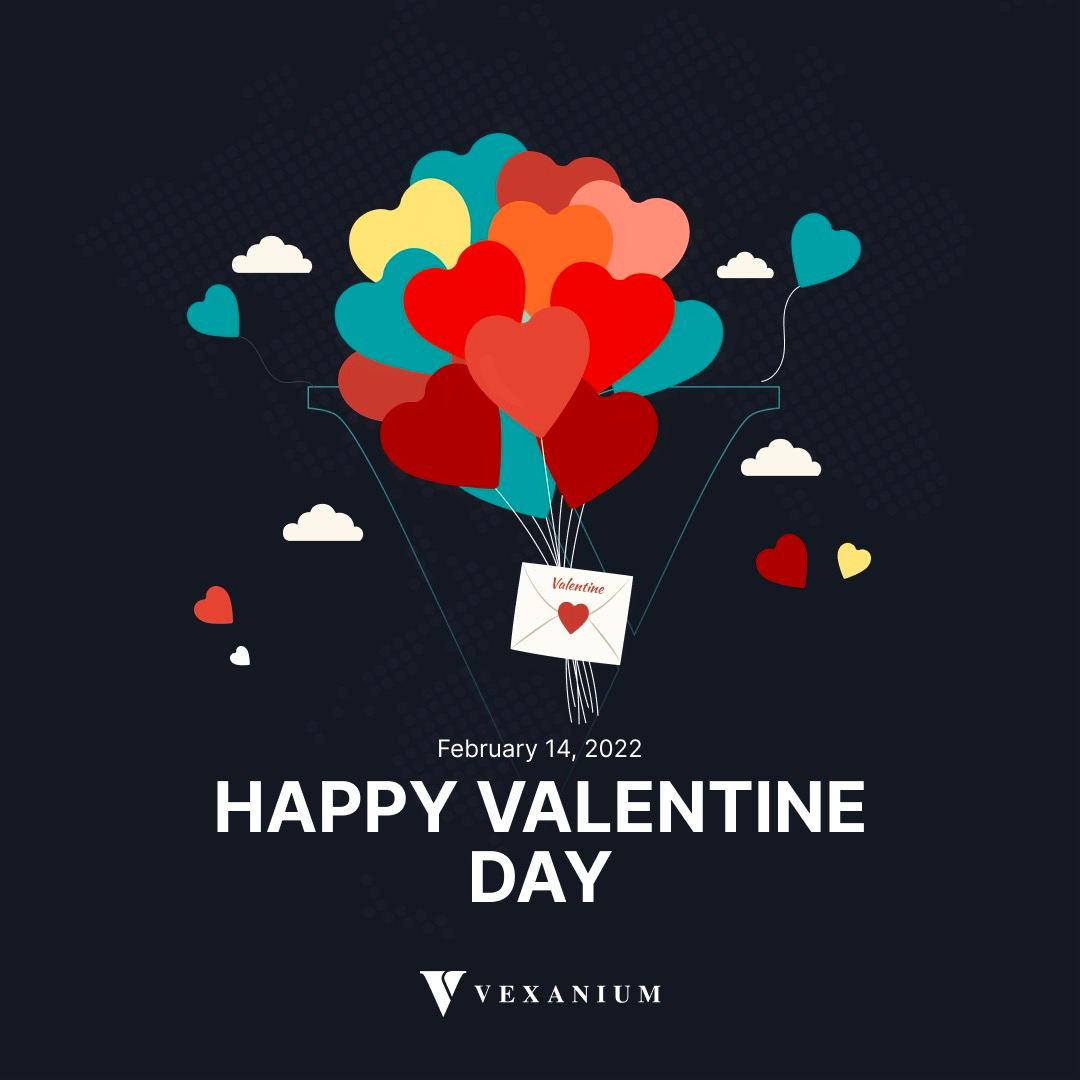 vexanium's tweet photo. Happily send this #Valentine's Day message to show our love to the most. Don’t forget to enjoy this lovely day, the chocolates, and on! 🍫 https://t.co/mAddMxhdQZ