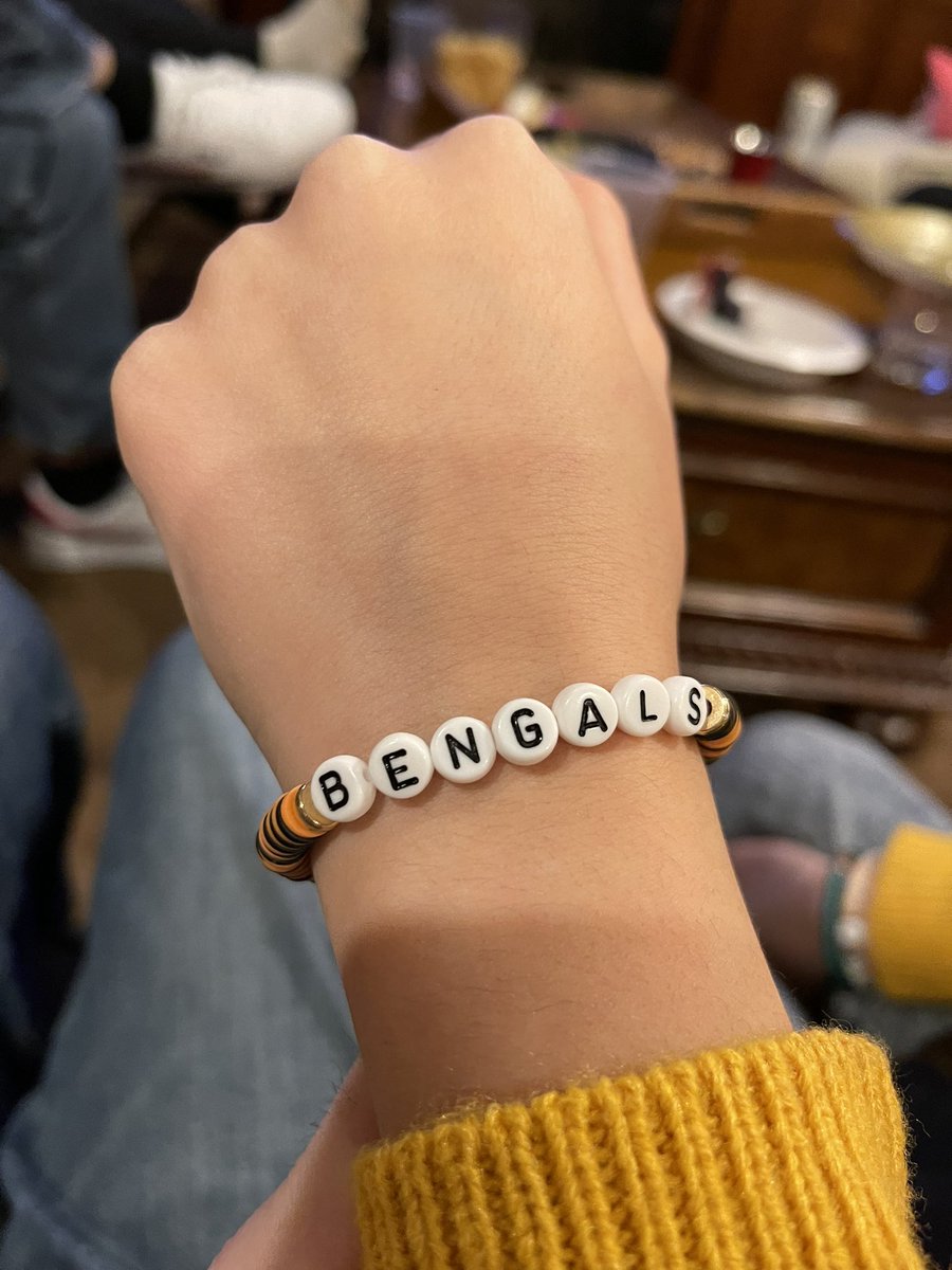 I just made a new bracelet. #SuperBowl