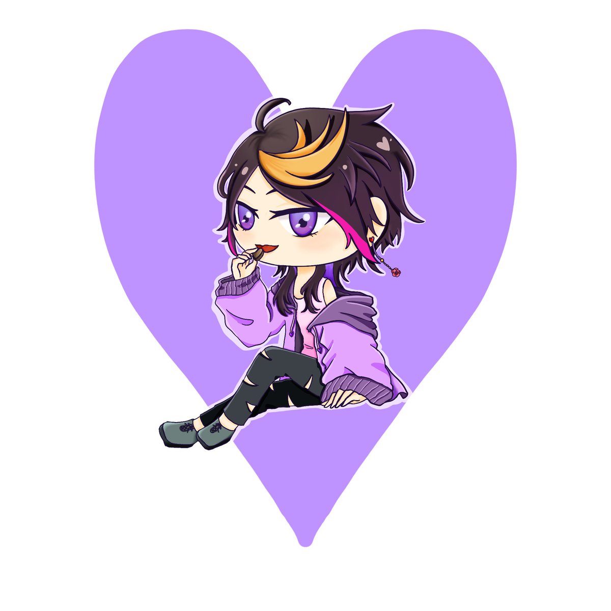 _Lemon_ice_'s tweet photo. Happy Valentine’s Day 💕again～
#YaminoArt 
#Akurylic https://t.co/BXDEuDaICI