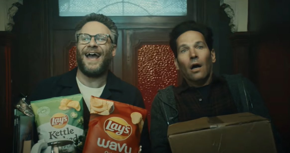 byMichaelWest's tweet photo. So far, the Seth Rogen and Paul Rudd Layβs Ad wins! #SuperBowlCommercials #lays #bestofthenight https://t.co/Si541eN5D2