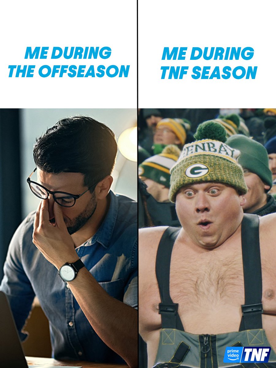 NFLonPrime's tweet photo. let’s be real, this is all of us
#FootballisOpen #TNFonPrime https://t.co/M3WlyVZg4c