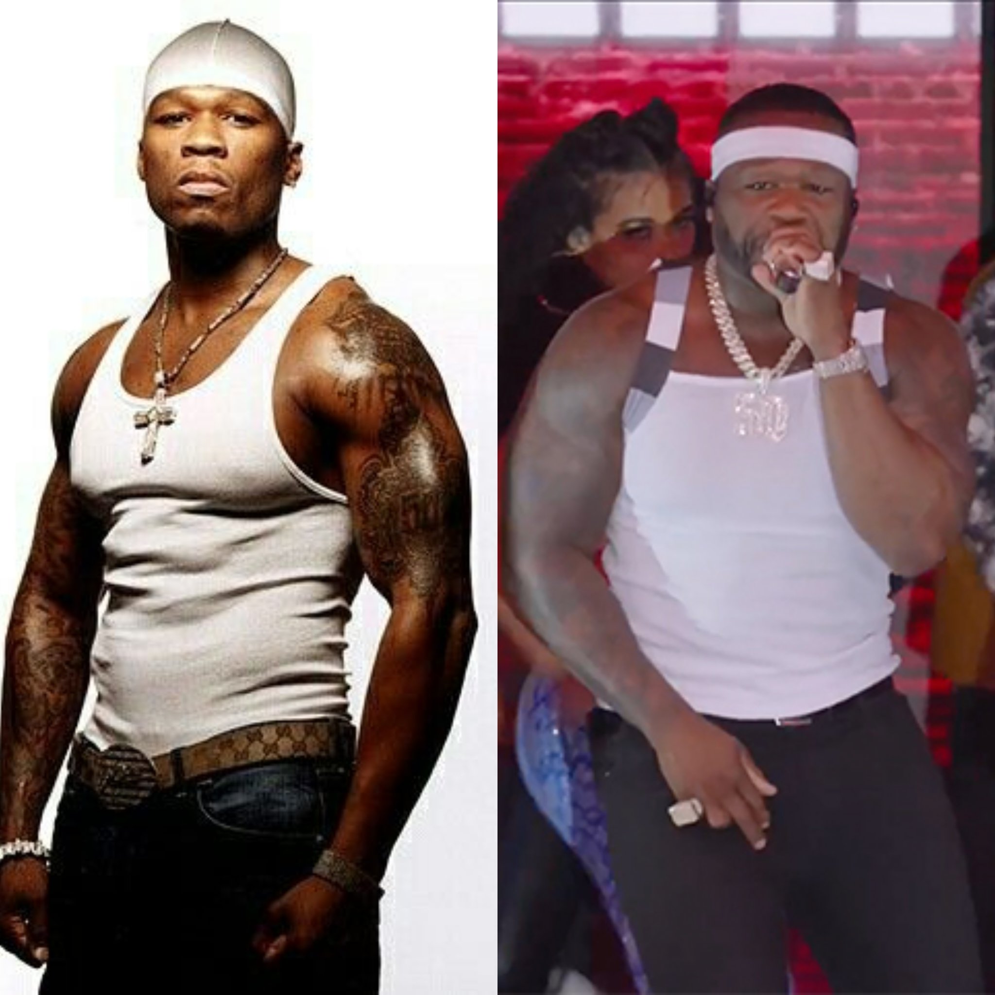 50 cent steroids before and after