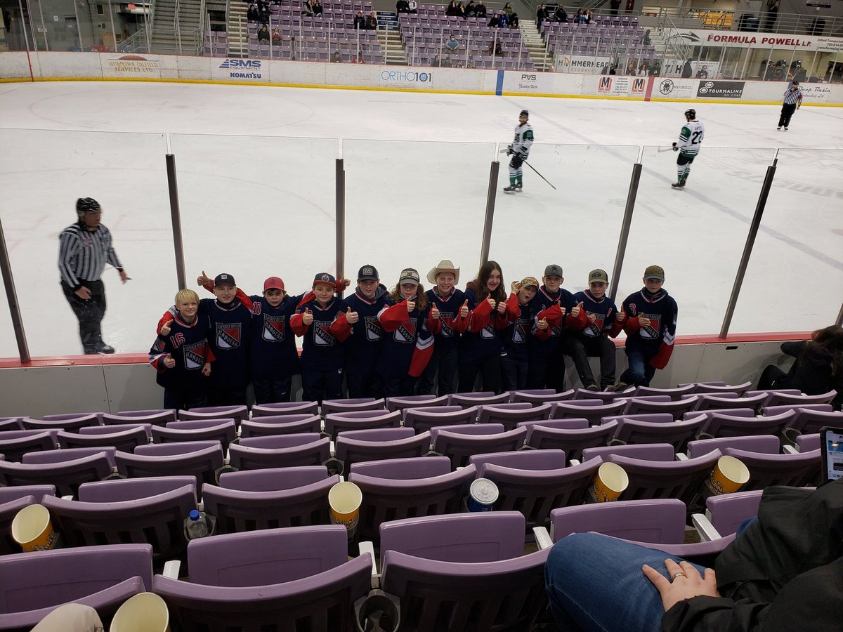 Shout out to <a href="/GPStorm/">Grande Prairie Storm</a> and Ryan Carter for providing our Spirit River Rangers U13-1 team with a great, memorable night!! We missed minor hockey night but Ryan and the Storm hosted us last night with class! Thank you sincerely!