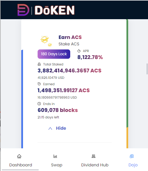#Stake2Earn Bros!
Help spread the word, please!
Nice little project @ACentralStation on  #Doken come to main TG and get help learning how to stake for al  your future plays #x100gems #Doge #SAFEMOON #SHIB and please Follow and receive follow back!!!