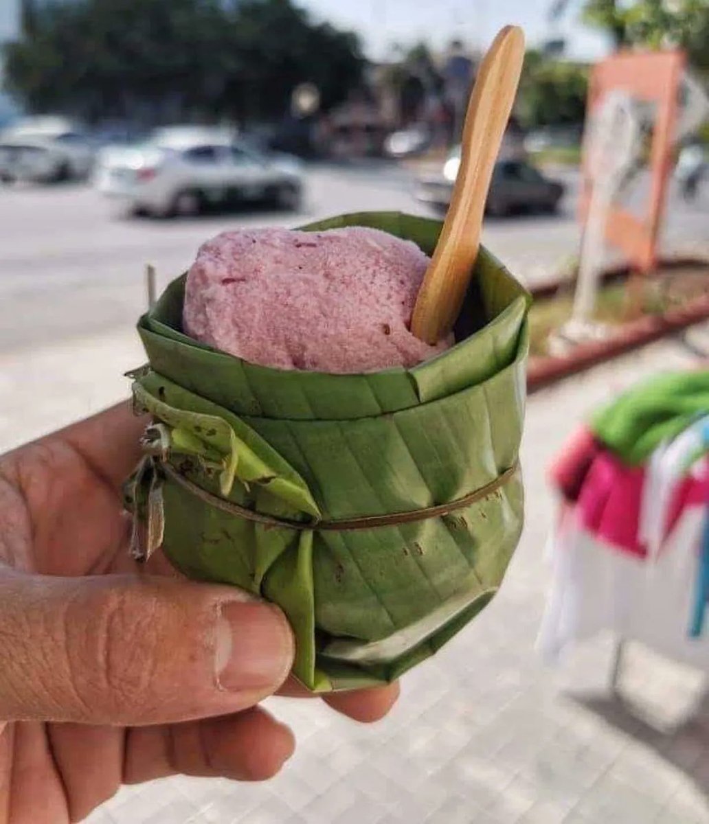 ErikSolheim's tweet image. Old Indian 🇮🇳 packaging, but yet so modern!
This picture of ice-cream served in a banana leaf cup shows that we really don't need plastic as much as we think we do.
PC: Initiative United North-East
buff.ly/34rrZUD…