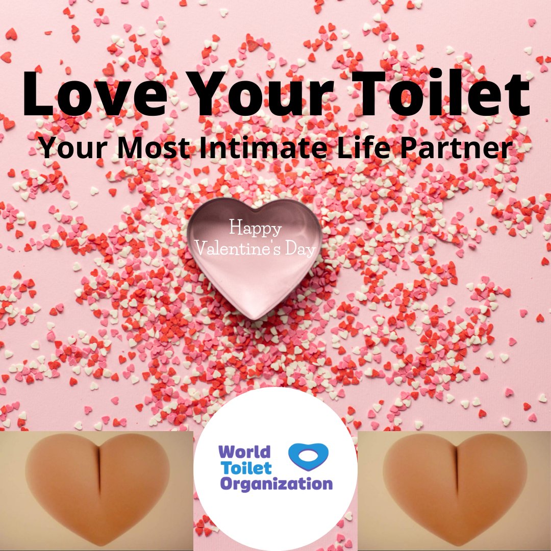 WorldToilet's tweet photo. Happy Valentine's Day!
Love Your Toilet, Your Most Intimate Life Partner.

"Cherish your toilet cos 2 billion people still don't have a toilet."

Make a donation to World Toilet Organization on this special day: https://t.co/bNko1NmuZm

#Valentines #ValuingToilets #Love #Toilet https://t.co/nG4gh6L0vI
