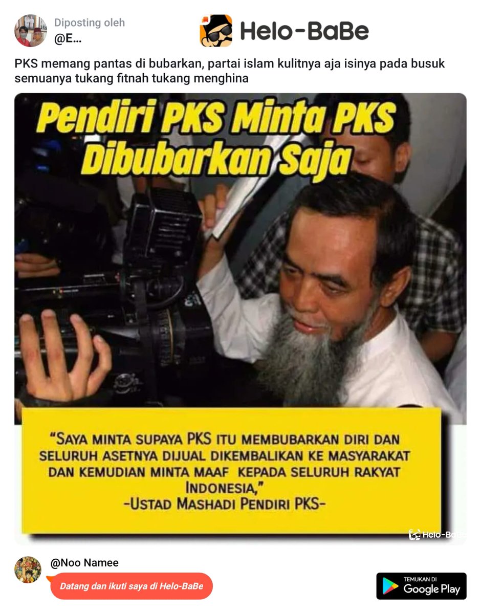 6Ratih's tweet photo. #BubatkanPKS https://t.co/5ZH1BG334m