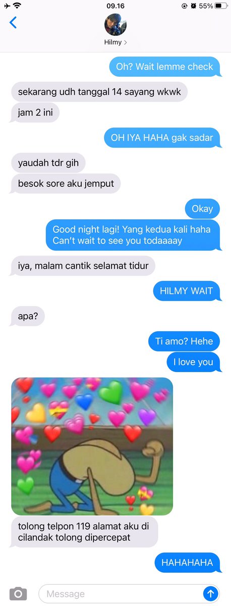 hilmy dan kebiasaannya ngoceh sendiri (but it’s valentine and his woman drove him insane)