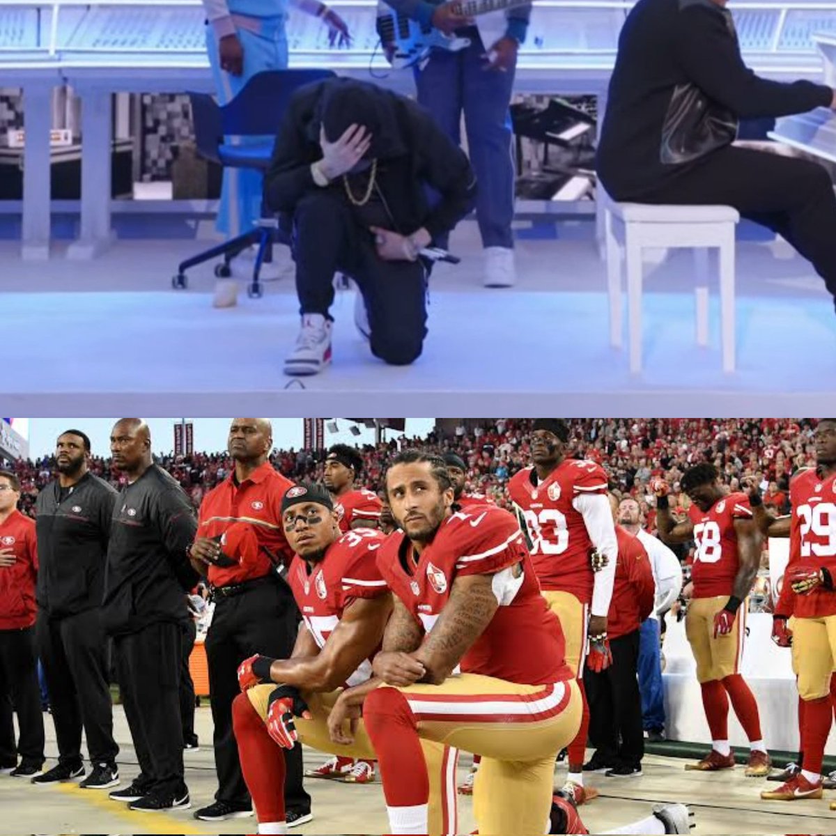 #TakeTheKnee ✊🏾 Callaron a Kaepernick pero no pueden callar a todos.