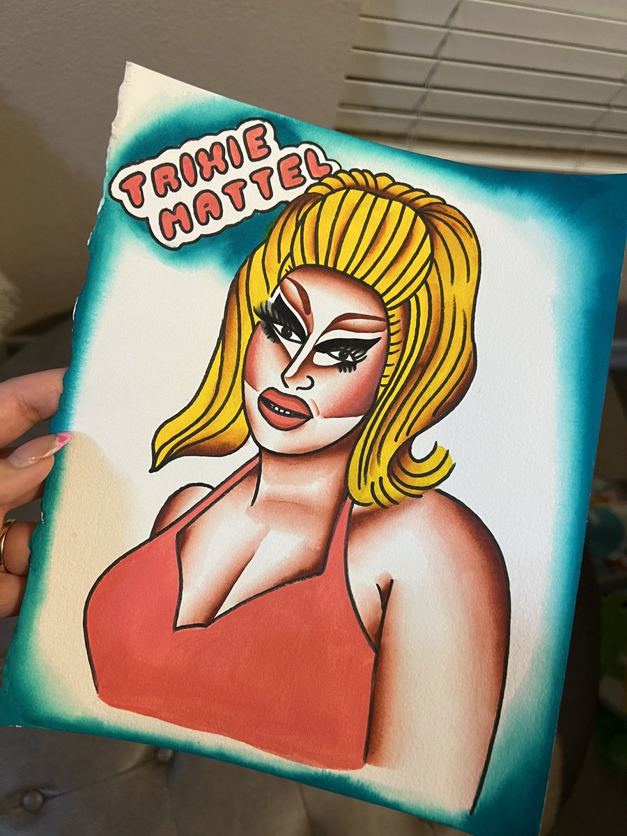 missbetsy's tweet photo. My husband drew @trixiemattel for valentines for me ❤️❤️💕 https://t.co/x9w21MePaz