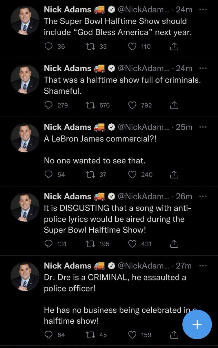 RightWingCope's tweet image. Nick Adams saw black people on his TV then had a racist meltdown