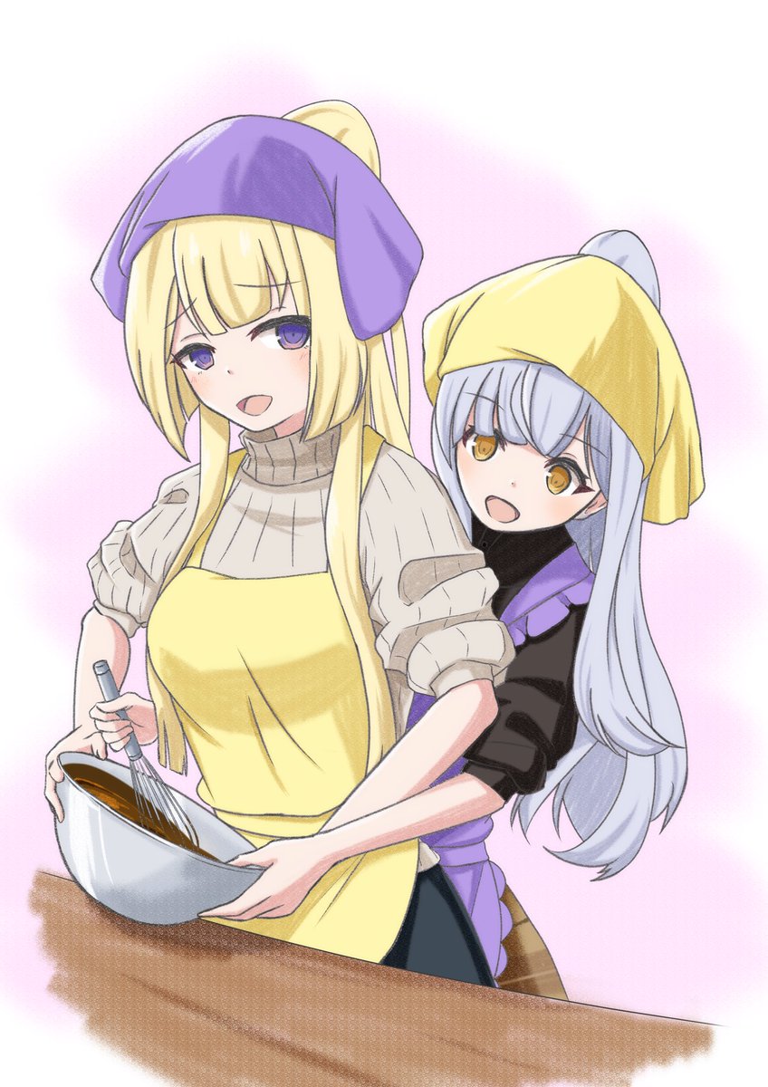 haku_to0's tweet image. ハッピーバレンタイン
#たかなほ
#アサルトリリィ_FA
#バレンタインイラスト
#たかなほ向上委員会