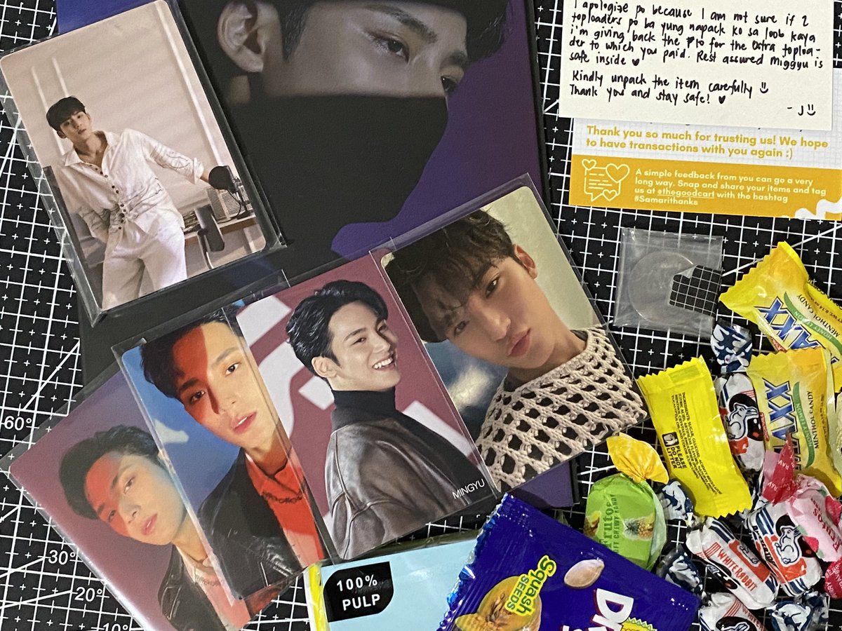 twxnties's tweet photo. ｡ﾟﾟ･｡･ﾟﾟ｡
ﾟ。gyu attacca set mail day ! 
　ﾟ･｡･

thank you for being so kind and accommodating @thegoodcart 🥺 hands down the kindest seller ive met <33 super appreciate the service  ! will surely pasabuy again sometime hehe thank you so much ^__^ 

#Samarithanks https://t.co/XTEkZdqX6Z