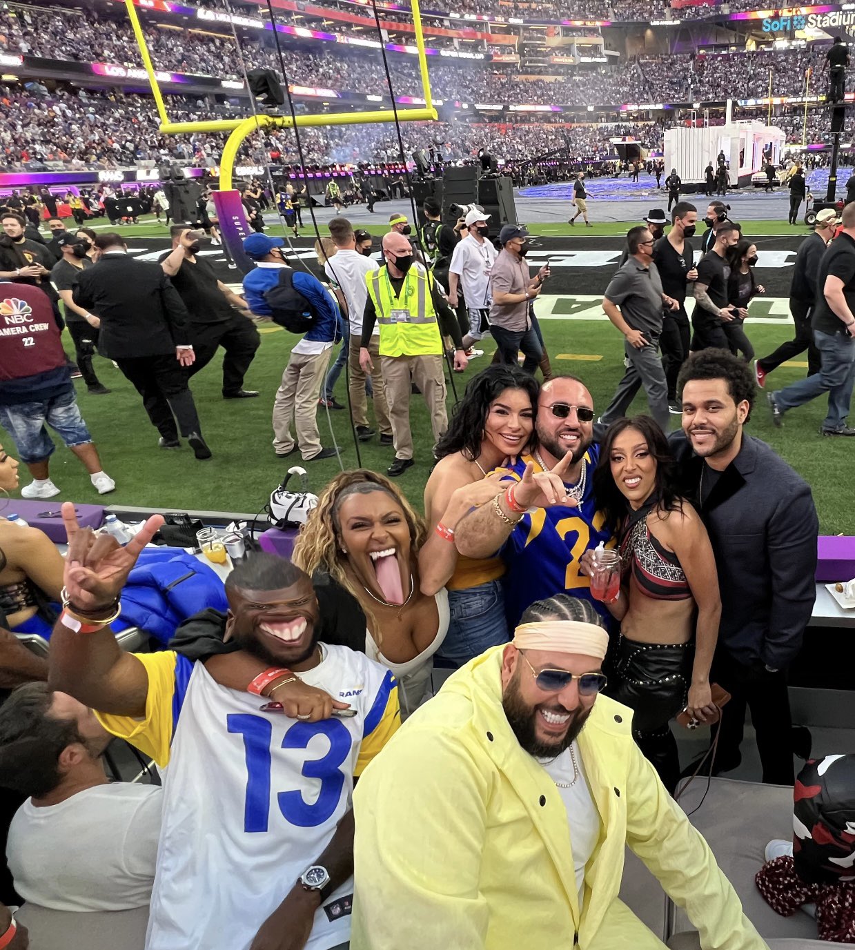 Doja Cat and The Weeknd at the Super Bowl LVI