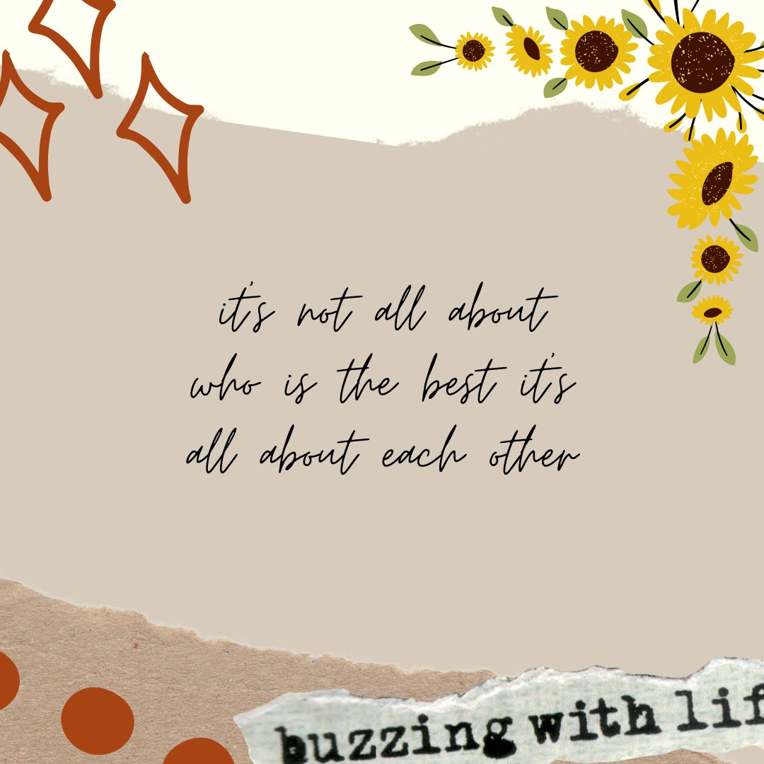 CitySunflower's tweet photo. it's not all about who is the best...it's all about each other

#sundaynight #sundaynightvibes #SundayNightReminder #bedtimeinspiration #bedtimethoughts https://t.co/tFLlfxpnBV