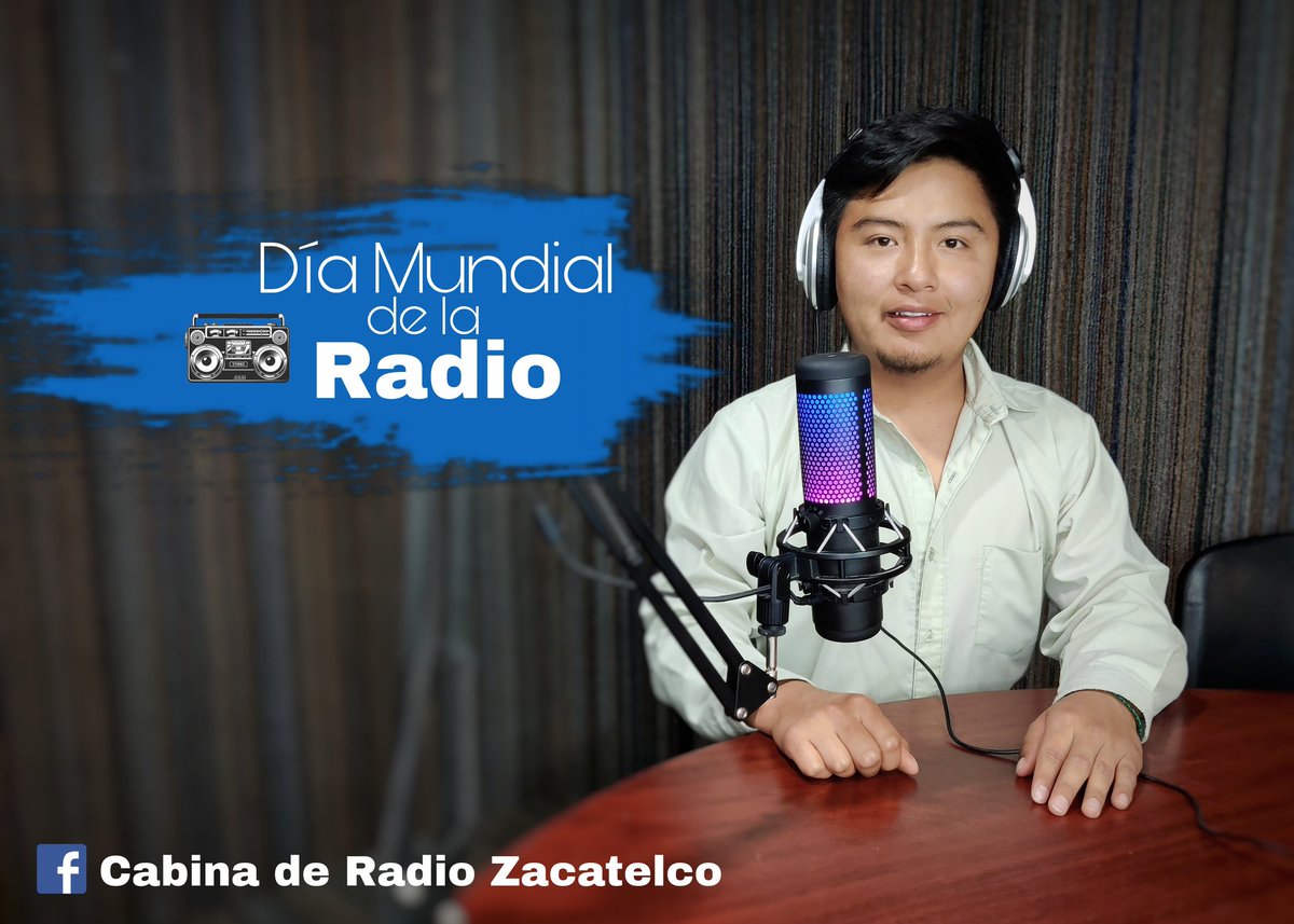 RadioZacatelco's tweet photo. 📻🎙️ | La #Radio nos conecta y rompe barreras ¡Feliz #DíaMundialDeLaRadio !
#13DeFebrero https://t.co/mWGjaHFBKO