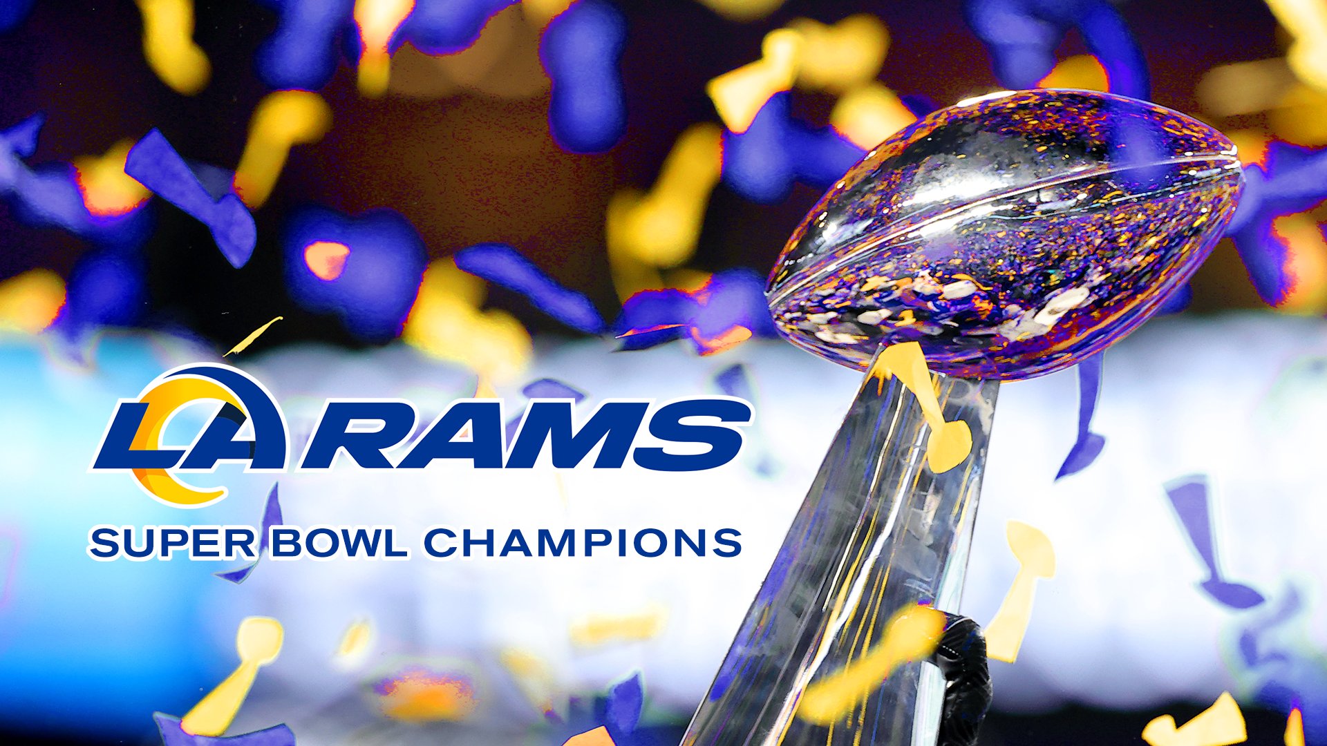 KCAL News on X: RAMS WIN! Los Angeles Rams beat the Cincinnati Bengals  23-20 to win Super Bowl LVI, the franchise's first Lombardi Trophy in LA    / X