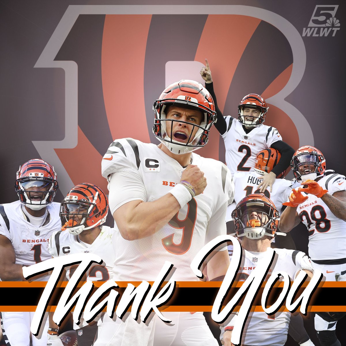 WLWT's tweet photo. THANK YOU! What a run. What a season.
Thanks for helping Cincinnati believe again. Why Not Us?! https://t.co/3DCrtMw3zb