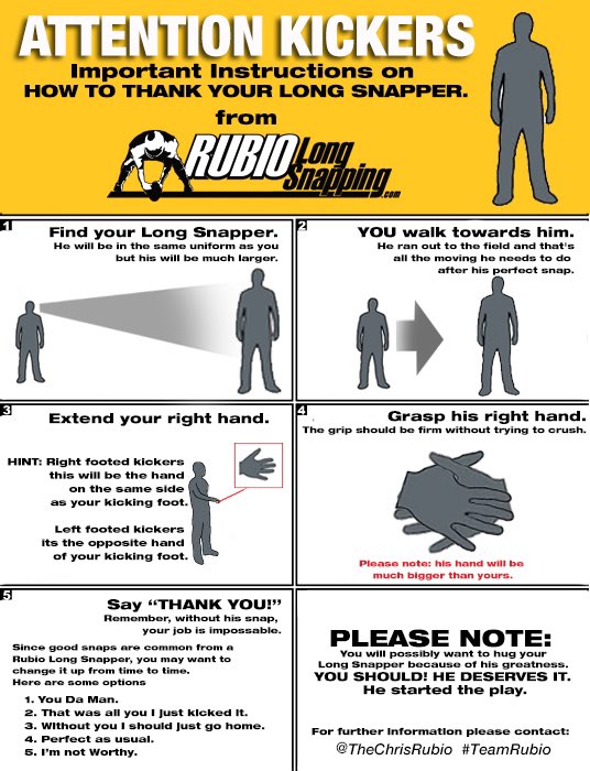 Now that football season is officially over, it’s time for kickers and punters to really focus up on their off-season training so they are fully ready for next season 

#RubioFamily | #TheFactoryJustKeepsOnProducing
