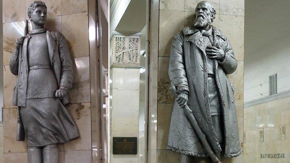 14 февраля 1942, 80 лет назад, подвиг Матвея Кузьмина. Вывел немцев под огонь наших войск, пожертвовав собой. Самый пожилой Герой Советского Союза (83 года). Памятники Зое Космодемьянской и Матвею Кузьмину на станции Московского метро «Партизанская»
