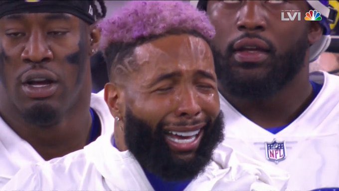 NFL_Stats's tweet photo. OBJ wins his 1st Super Bowl https://t.co/35fEXMuaXi