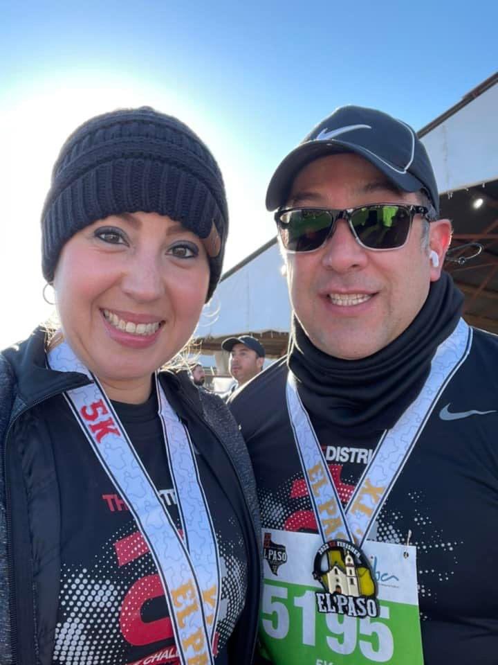 The Alarcon’s were out early this morning for the El Paso Marathon 5K representing #THEDISTRICT ! Way to Represent!