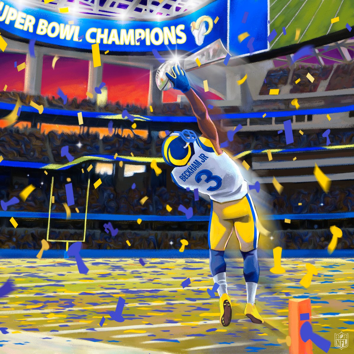 NFL's tweet image. Odell Beckham Jr.

Super Bowl Champion. #SBLVI @obj