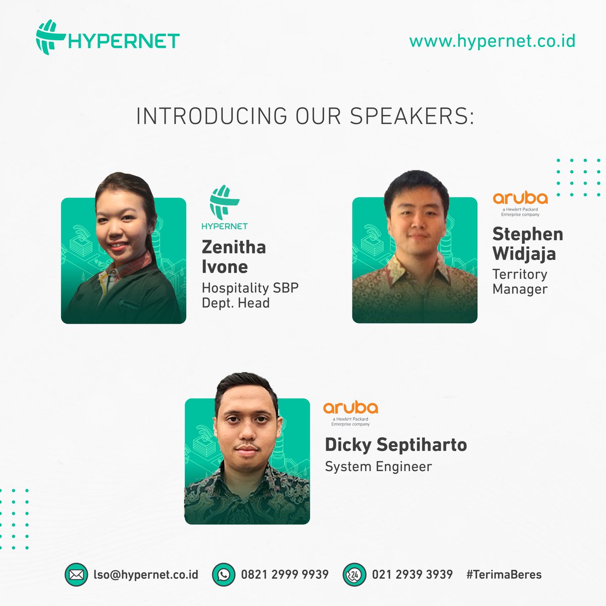 hypernet_tech's tweet image. Hyper Solution Goes Online Bersama Hypernet kembali lagi dengan tema “Secure &amp;amp; Seamless Connectivity for Enterprises”.
Kamis, 17 Februari 2022
10.00 – 12.00 WIB
Pendaftaran : bit.ly/HypsolFeb22

#HyperSolution
#MSP
#ManagedServiceProvider
#Hypernet
#TerimaBeres
