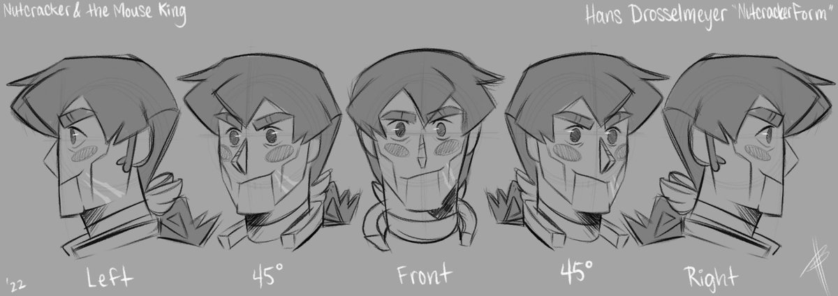 hntrgurl13's tweet photo. When idk what to draw but wanna get the drawing urge out, I just draw character references of OCs. I think I did okay with this head rotation for Hans #NatMK https://t.co/NdFx3x86XS