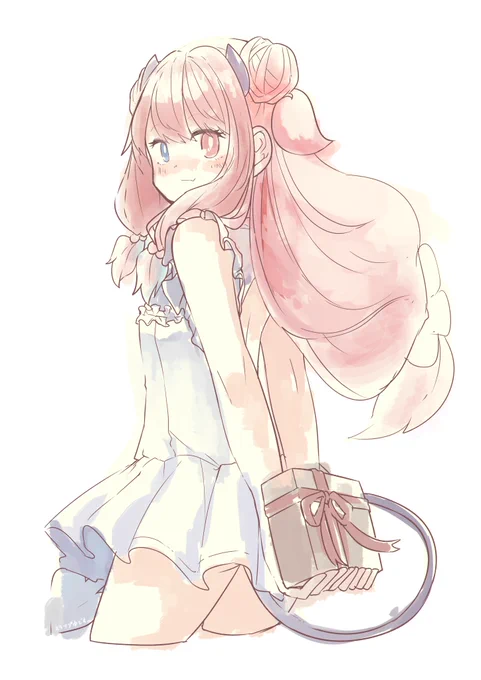 (これはバレンタイン絵を描こうとしたけど失敗した絵です...) 
