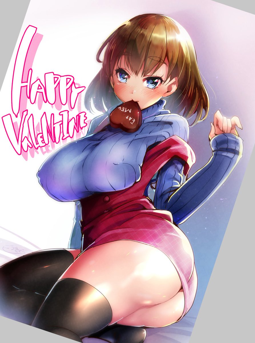 #バレンタインイラスト 
リメイク 