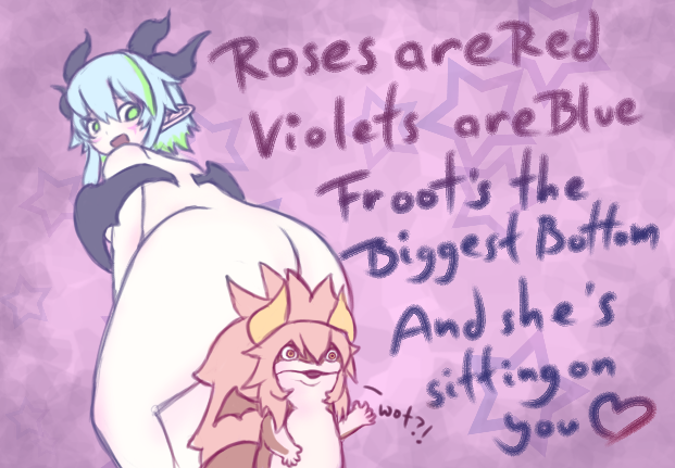 bluesorrowOwo's tweet photo. @LichVtuber , did you know rumors about you being the biggest bottom ever?
But we didnt hear that from @zentreya owo;;
#dragonfroot #ValentinesDay https://t.co/pMLCbXXVbr