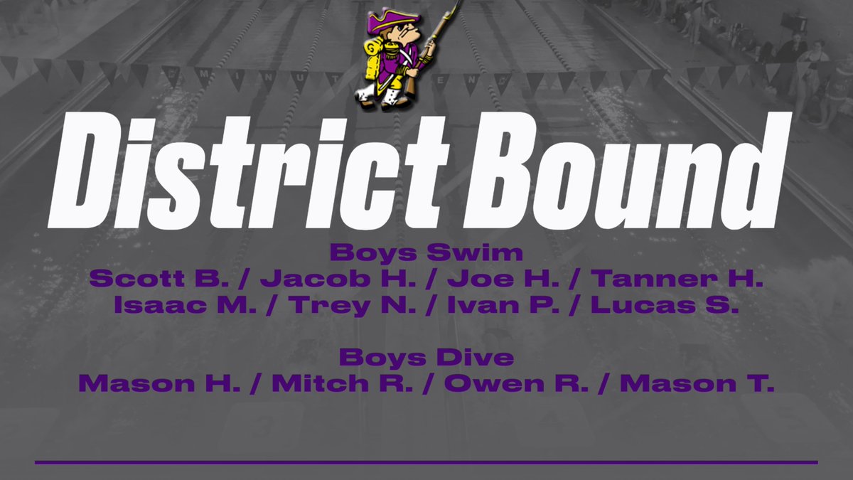 Congrats to the following members of the Swim &amp; Dive team and good luck this week at Districts, which is held at Bowling Green State University. 

The Divers are set to compete on Wednesday &amp; the Swimmers are up on Friday!

Good Luck Lady Lex Swim &amp; Dive