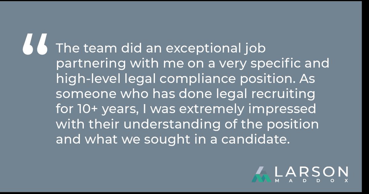 We are feeling the love today here at Larson Maddox because there is nothing we like more than hearing from happy clients &amp; candidates🖤

Interested in moving jobs or have talent requirements yourself? Visit: bit.ly/3LsTNsj    

#ValentinesDay
