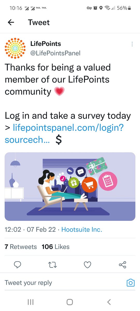 trisGraze's tweet photo. @LifePointsPanel Here's a ❤️ ~ off to go complete a survey! https://t.co/OteI2jG9Mn