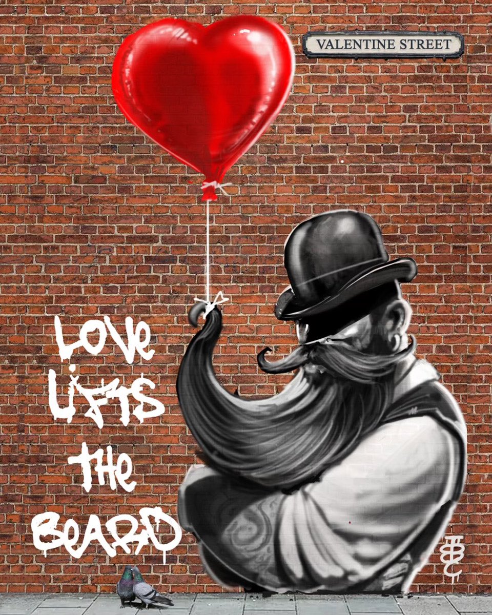 Look what’s appeared during the night!

Beardsy has been at it again!

Happy Valentine’s Day from The British Beard Club!