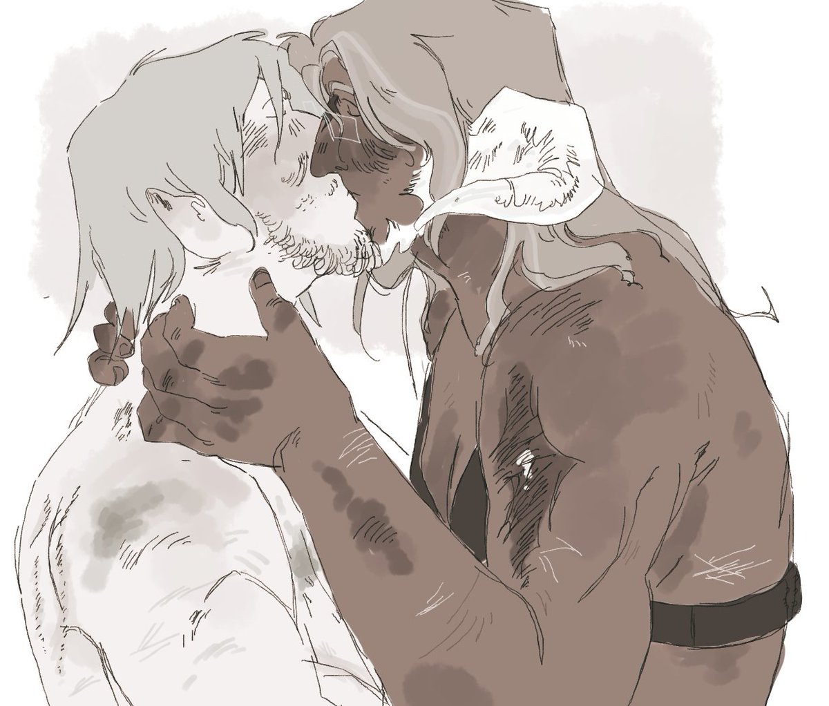 also happy birthday to my au ra ruyan of azim who i only realized now i have drawn kissimg haurchefant way more than i thought i did.