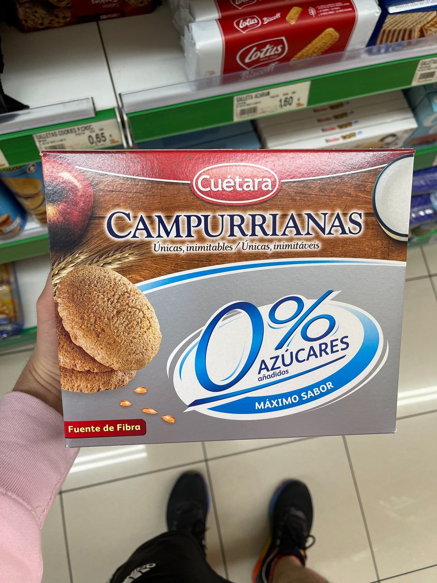 🍪 ¿Cuántas galletas puedo tomar al día? 🍪

Esta pregunta es bastante habitual, y la respuesta nunca suele gustar a nadie ❌

Ninguna galleta es saludable, aunque tenga un 0% azúcares añadidos bien grande (como en esta imagen) ⬇️