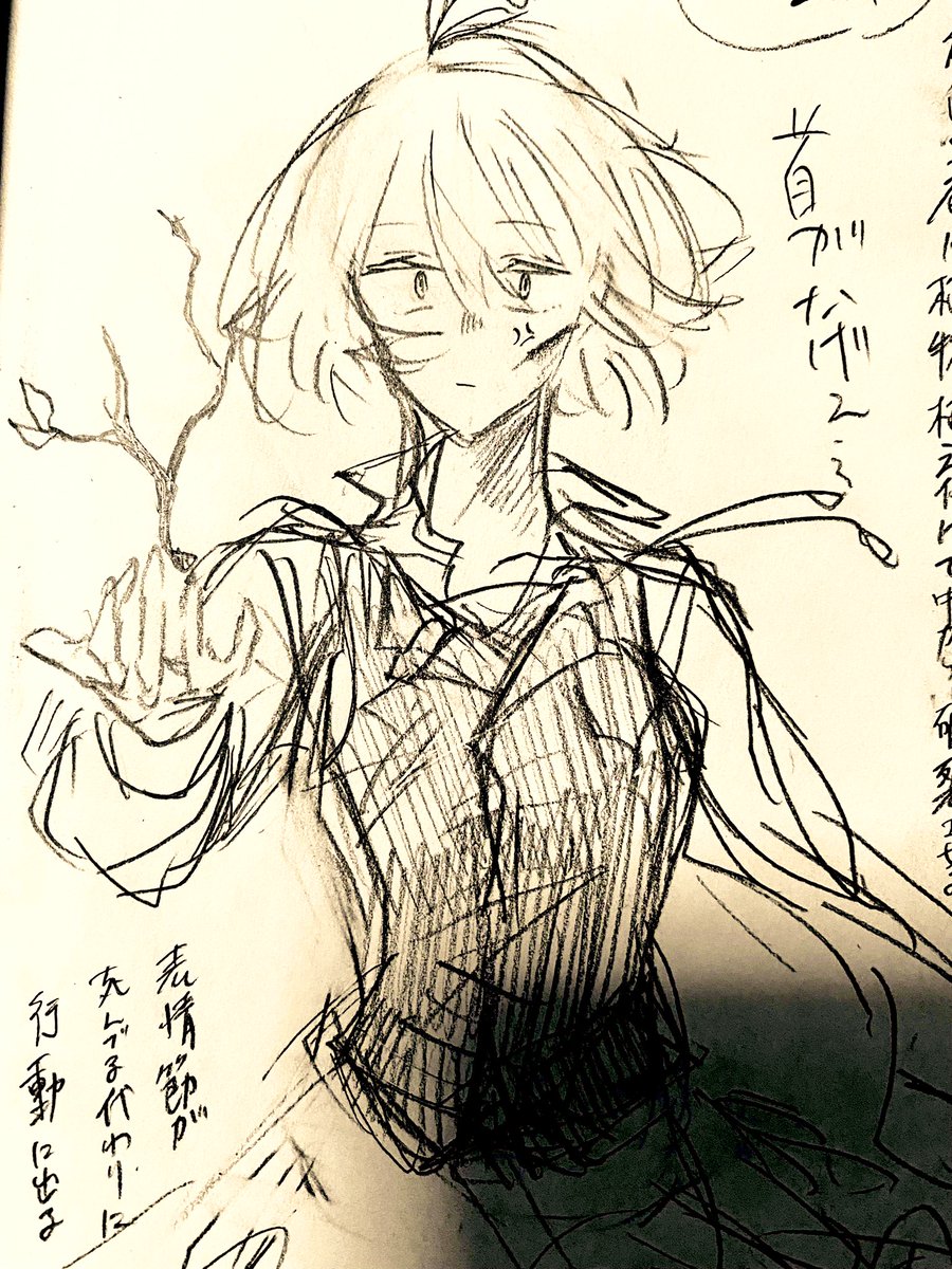 今日の落書き
文アルオリ司書注意
今日は昨日の+嗤うマネキン、krank、夜明けの蛍聞いてました。
今日はお顔がよう書ける日やったようで何枚かお気に入りがある。
