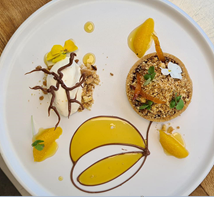 countryrangeuk's tweet photo. Check out this beauty of a dish created by the team @NewCityCol as part of their #CRStudentChef menu. It looks great so hopefully they can replicate it on the day of the live finals @HRC_Event. Best of luck! @Craft_Guild https://t.co/TvjnqpI6uG