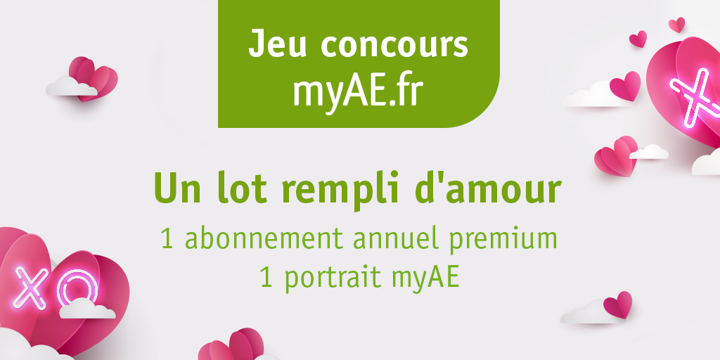 Myae Fr Jeu Concours Rien Que Pour Vous On A Decide De Mettre En Jeu Un Lot Rempli D Amour Compose D Un Abonnement Annuel Premium Et D Un Portrait Myae