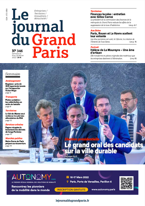 A la une du Journal du Grand Paris cette semaine : 
Election présidentielle - Le grand oral des candidats sur la ville durable