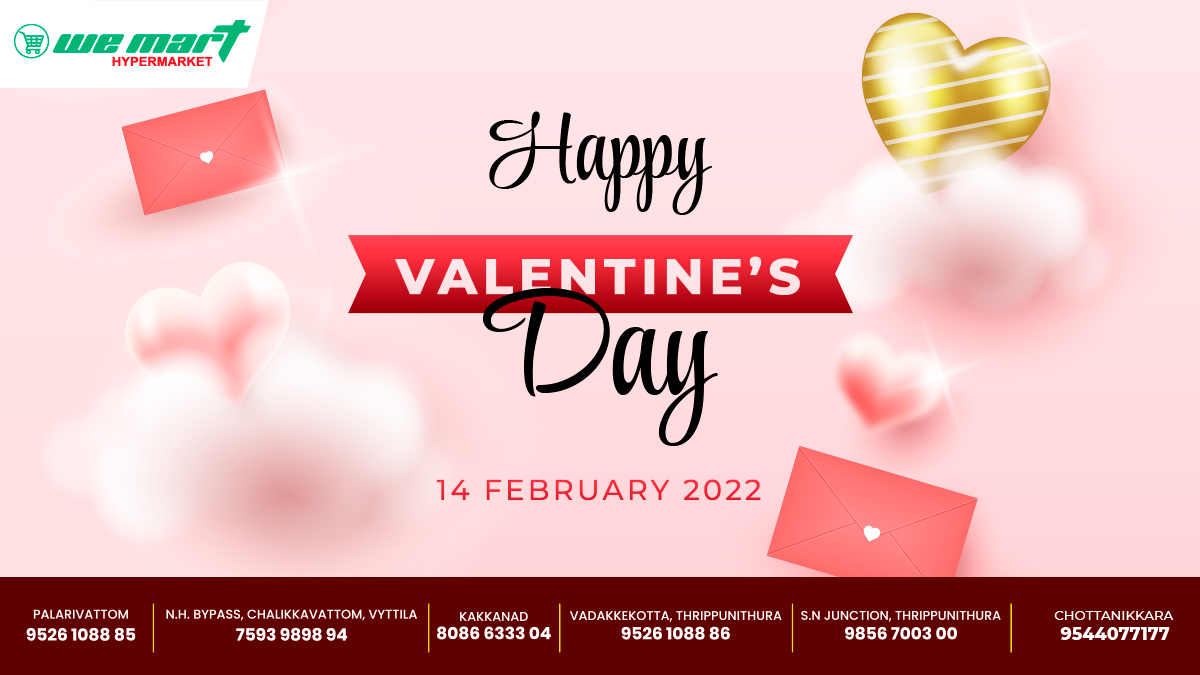 WeMart6's tweet photo. Love increases as we give it away. Spread love wherever you go and make every heart bounce. Happy Valentines Day! https://t.co/QBOWtCGtkE