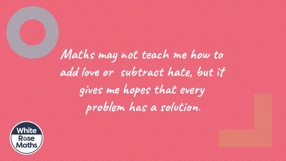 Love this quote! 👏 #whiterosemaths #maths