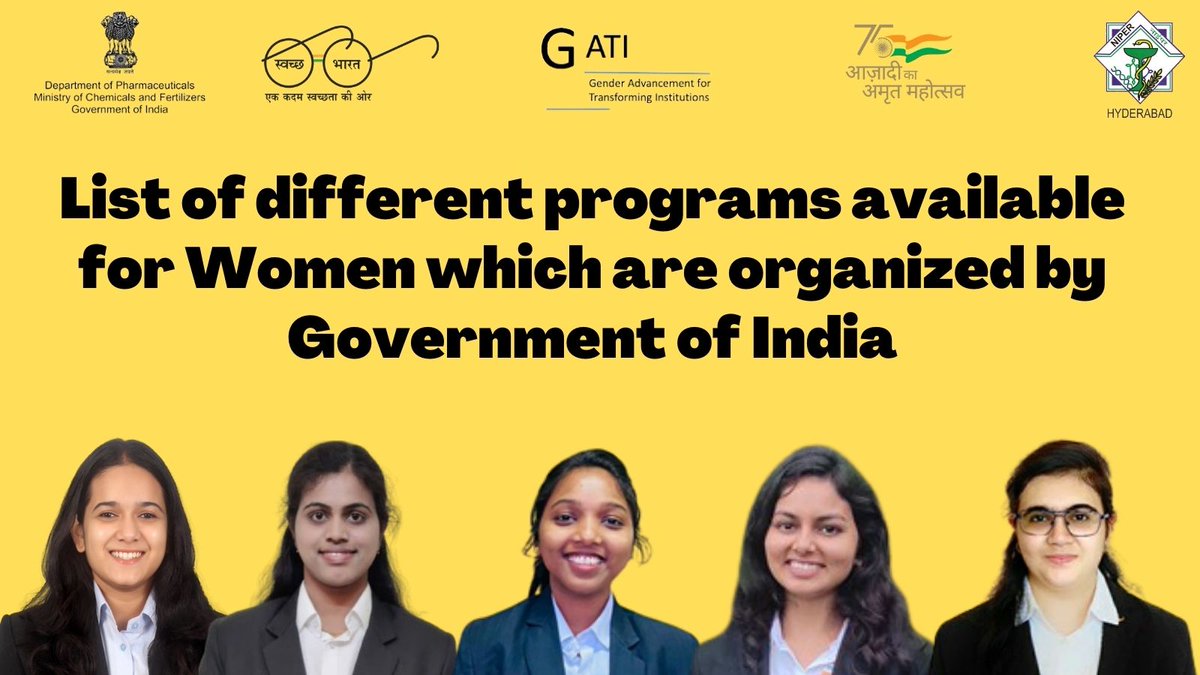 NIPERHyd's tweet photo. #WomenInScience
List of different programs available for Women which are organized by #GovernmentOfIndia
@Pharmadept @mansukhmandviya @OfficeOf_MM @rajneeshtingal @satishkreddy @IndiaDST @DBTIndia #WomenInScienceandTechnology @UNESCO @IndiaatUNESCO @UN_Women @unwomenindia https://t.co/DpH7HLARbL